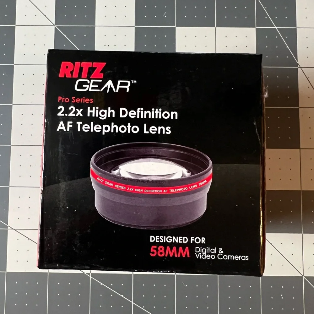 🐈‍⬛RitzGear 2.2X High Definition AF Telephoto Lens Designed for 58mm New in Box